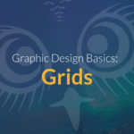 NODS owl with the words "Graphic Design Basics: Grids"